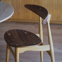 画像をギャラリービューアに読み込む, CH33T(座板)背・座(ウォルナット材オイル仕上げ)納期約5ケ月/送料無料