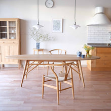 画像をギャラリービューアに読み込む, オーバルテーブル 2000×880(受注生産/納期約3ケ月)組立設置送料無料