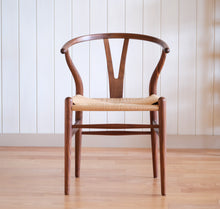 画像をギャラリービューアに読み込む, Yチェア43cmウォルナット材オイル/ナチュラルぺーパーコード/納期6ヶ月/送料無料
