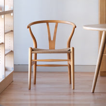 画像をギャラリービューアに読み込む, Yチェア43㎝ビーチオイル仕上げ/ナチュラルペーパーコード【即納可】