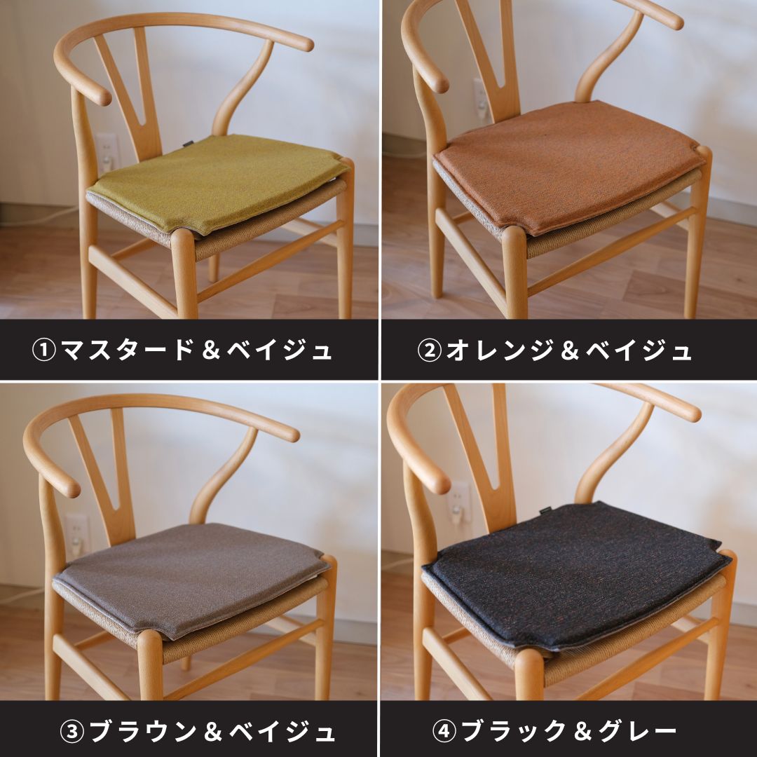Yチェア43cmオークスモークドオイル仕上げ／ナチュラルペーパー
