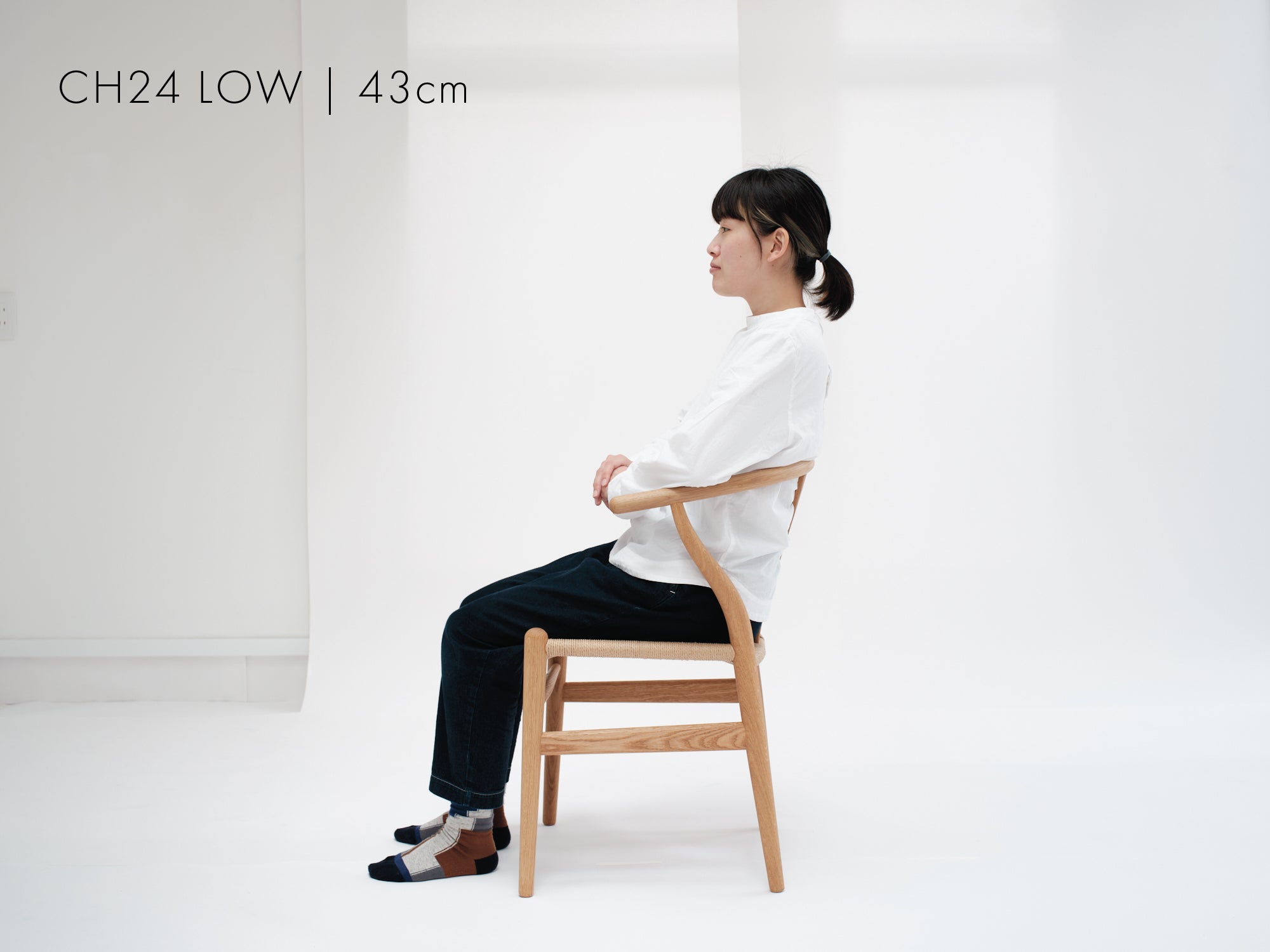 Yチェア43㎝オークオイル/ナチュラルペーパーコード【即納可】 – 奥田家具